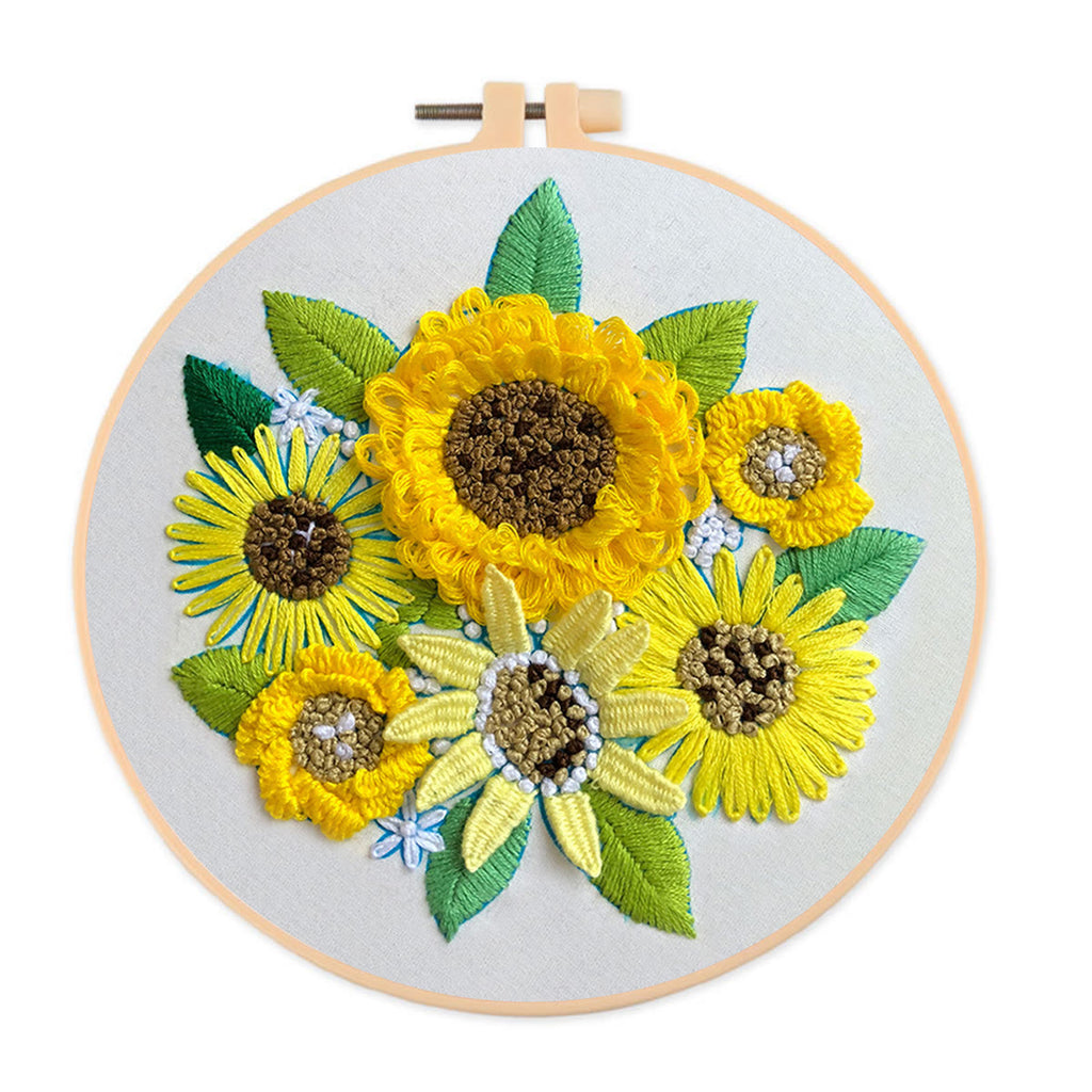 Rubbyoo Embroidery Kit-  Sunflower Starter Kit For Craft Lover - image 0