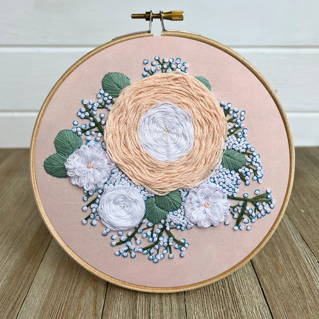 Rubbyoo Embroidery Kit-  Woven Floral Pattern Starter Kit For Craft Lover - image 4