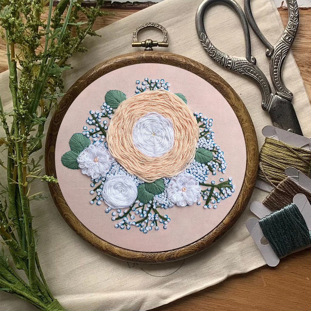 Rubbyoo Embroidery Kit-  Woven Floral Pattern Starter Kit For Craft Lover - image 7