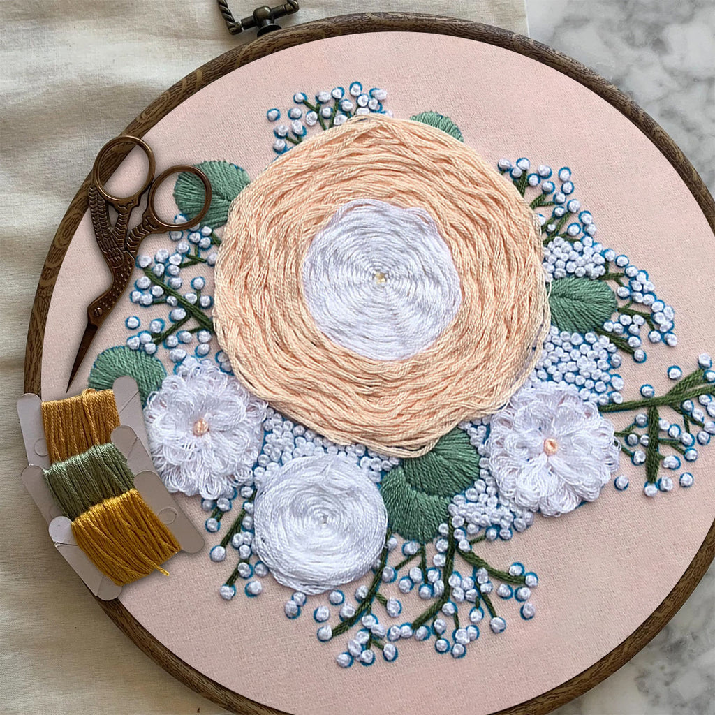 Rubbyoo Embroidery Kit-  Woven Floral Pattern Starter Kit For Craft Lover - image 6