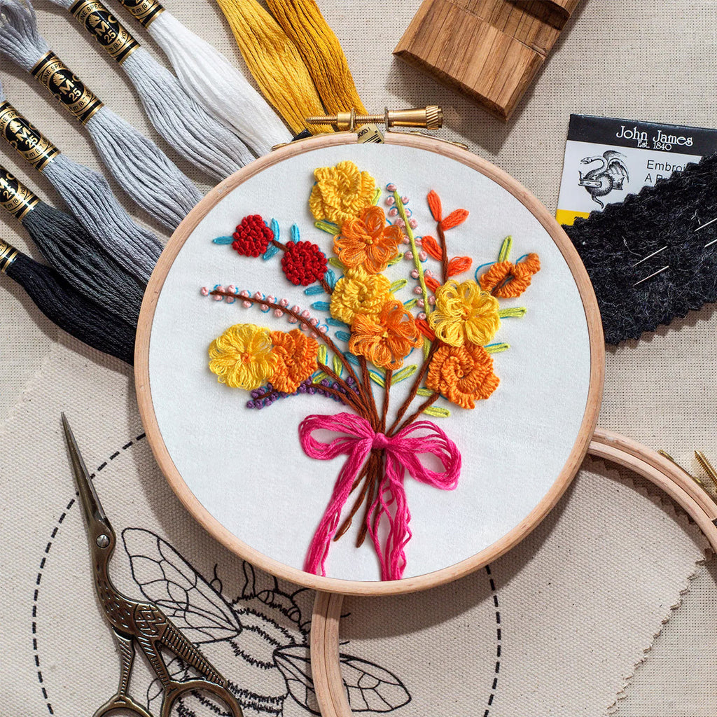 Rubbyoo Embroidery Kit-  Color Flowers Pattern Starter Kit For Craft Lover - image 8
