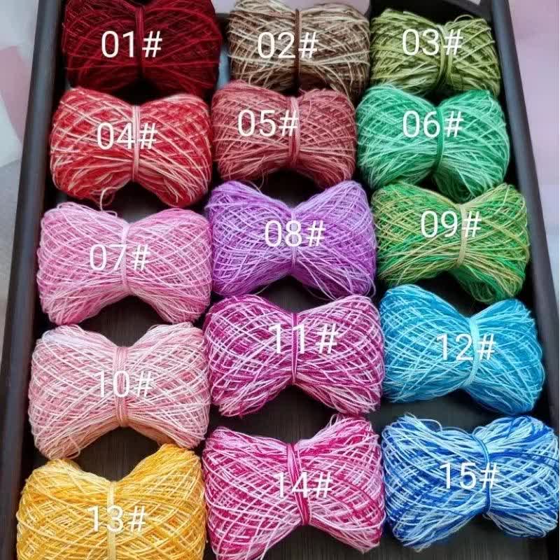 Linen embroidery | Micro-crochet | Tatting lace | Space-dyed lace ball *15 colors - image 1