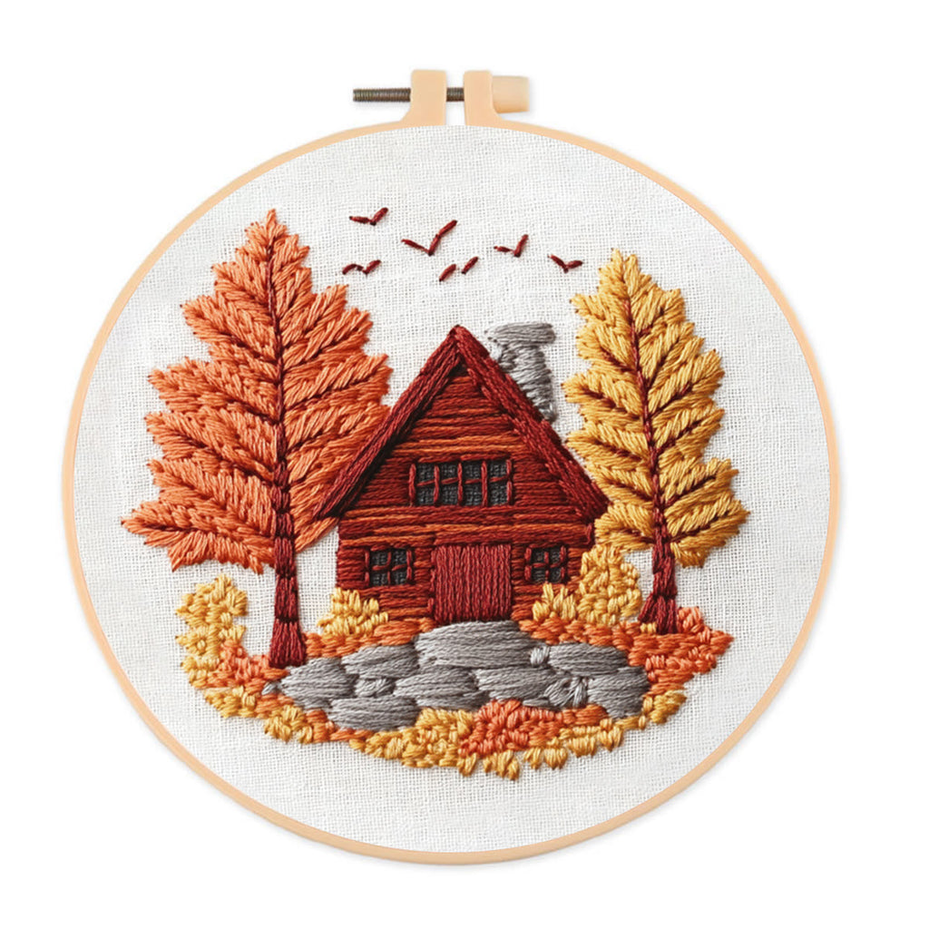 Rubbyoo Embroidery Kit- Farmhouse Diy Craft Kits| Autumn Craft - image 0