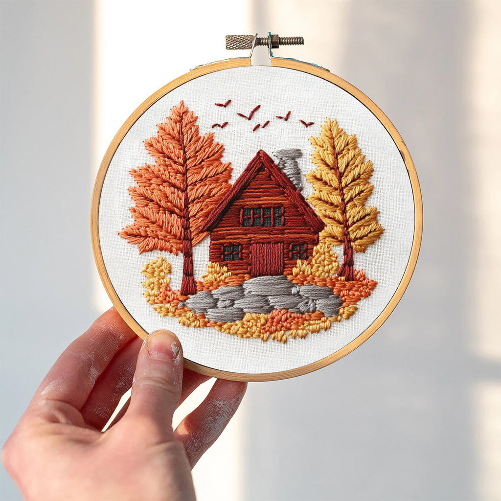 Rubbyoo Embroidery Kit- Farmhouse Diy Craft Kits| Autumn Craft - image 1