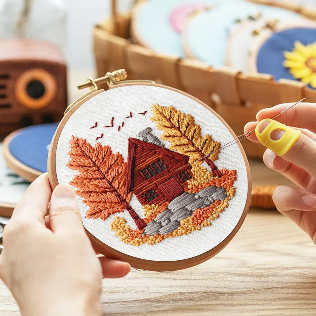 Rubbyoo Embroidery Kit- Farmhouse Diy Craft Kits| Autumn Craft - image 2