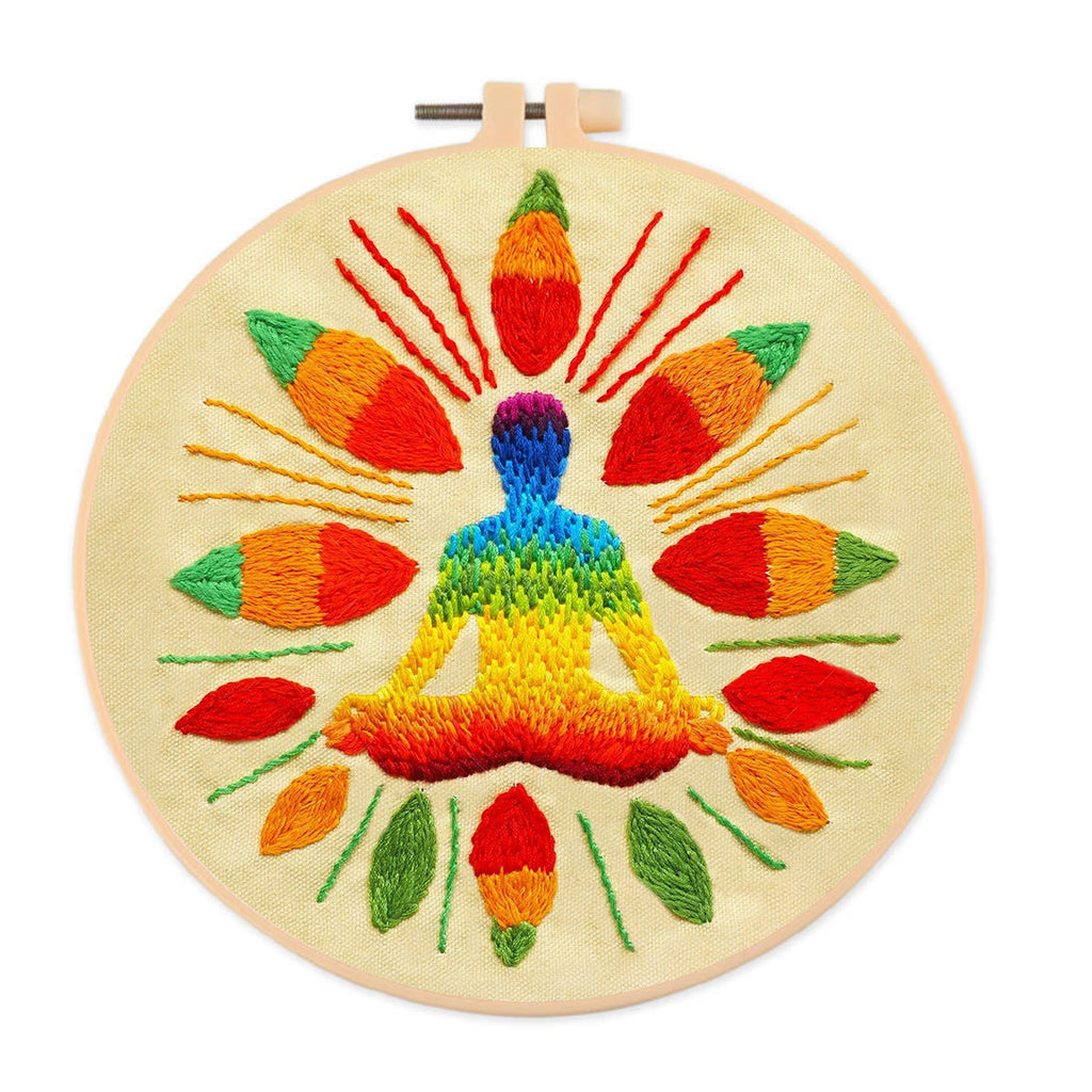 Rubbyoo Embroidery Kit-  Vedic Heaalling Diy Kit For  Aldults| Diy Craft Kits | Wall Decor - image 0