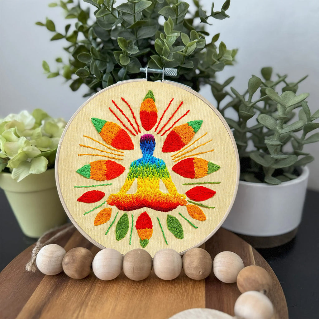 Rubbyoo Embroidery Kit-  Vedic Heaalling Diy Kit For  Aldults| Diy Craft Kits | Wall Decor - image 2