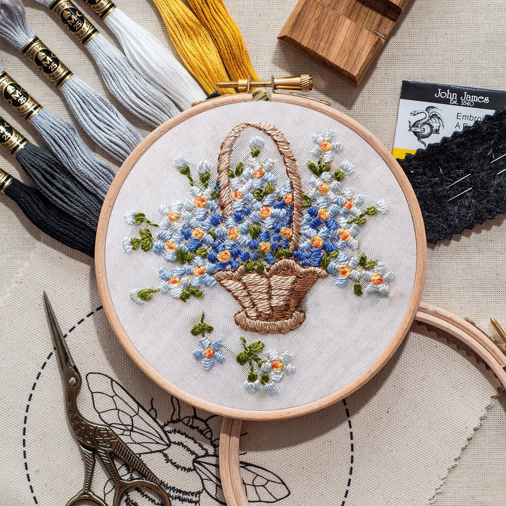 Rubbyoo Embroidery Kit-  Basket Of Flowers Diy Kit For Women| Diy Craft Kits  - image 8