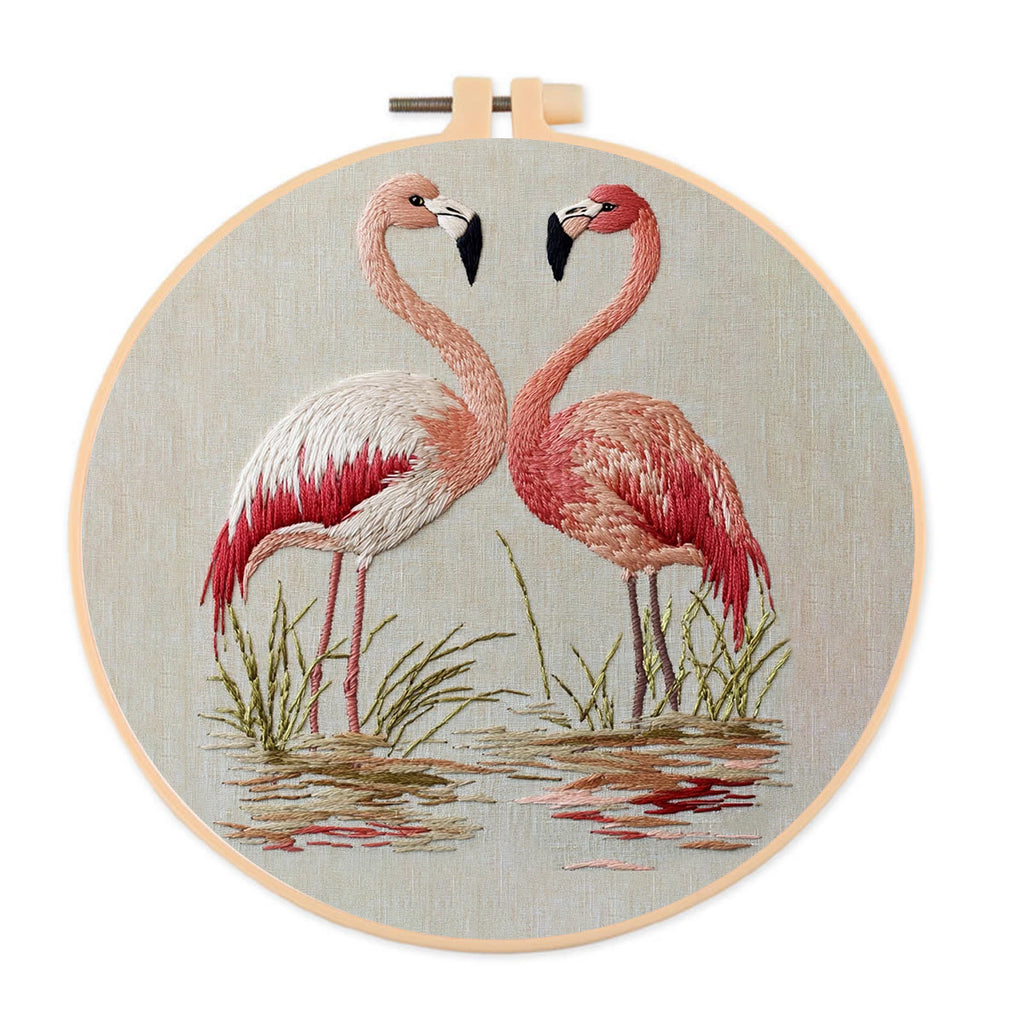 Rubbyoo Embroidery Kit- Fabulous Flamingo2 - image 0