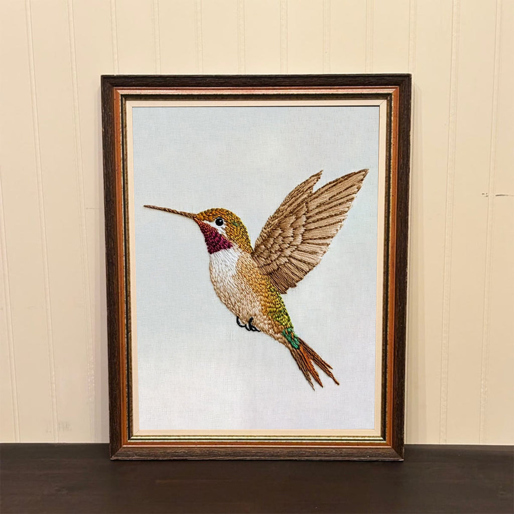 Rubbyoo Embroidery Kit-Golden Hummingbird - image 1