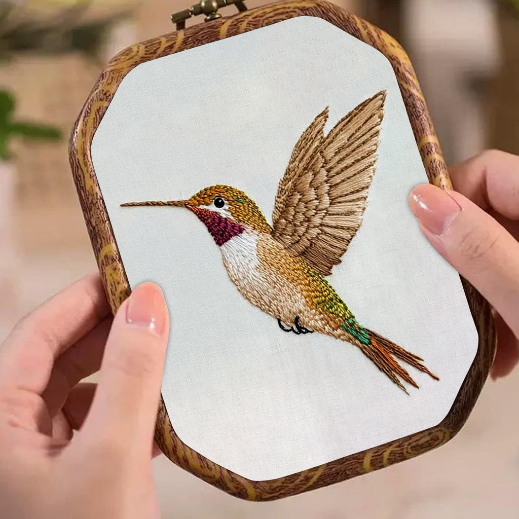 Rubbyoo Embroidery Kit-Golden Hummingbird - image 4