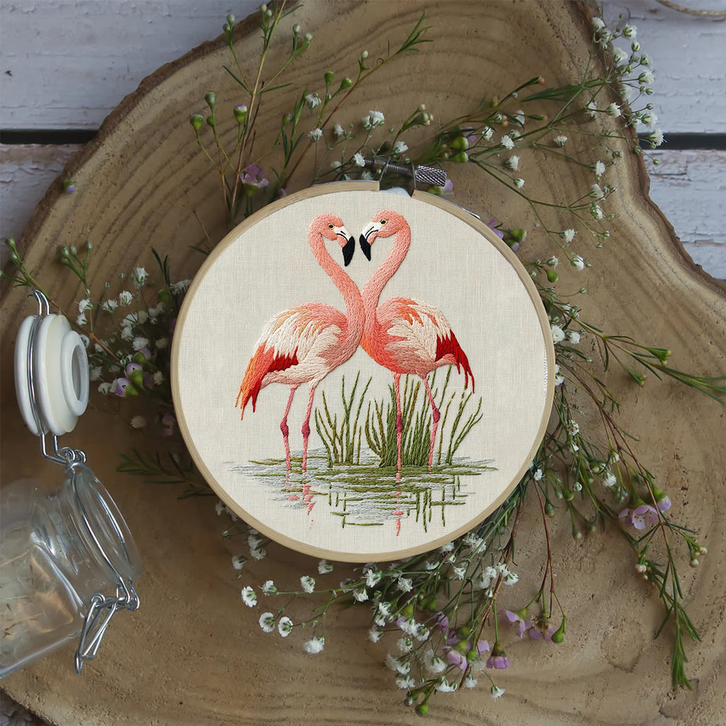Rubbyoo Embroidery Kit- Fabulous Flamingo - image 4