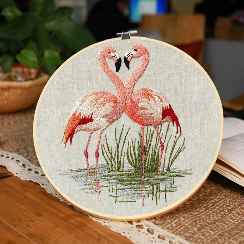 Rubbyoo Embroidery Kit- Fabulous Flamingo - image 3