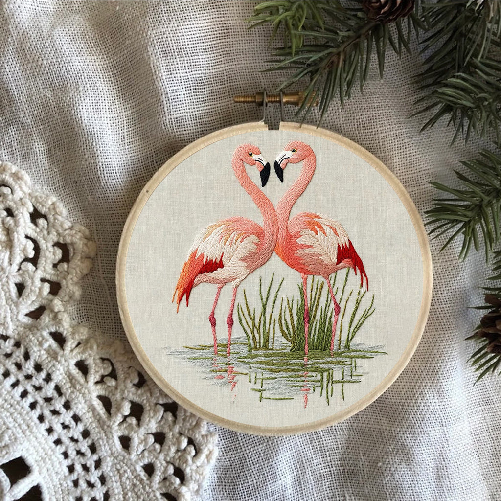 Rubbyoo Embroidery Kit- Fabulous Flamingo - image 6