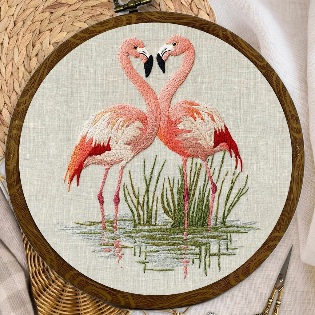 Rubbyoo Embroidery Kit- Fabulous Flamingo - image 8