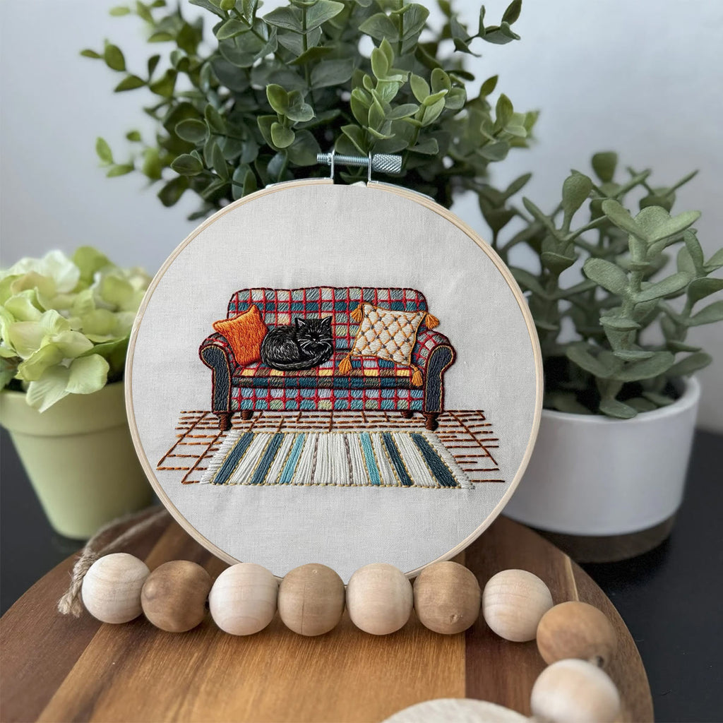 Rubbyoo Embroidery Kit-  Home Scene Cat  - image 2