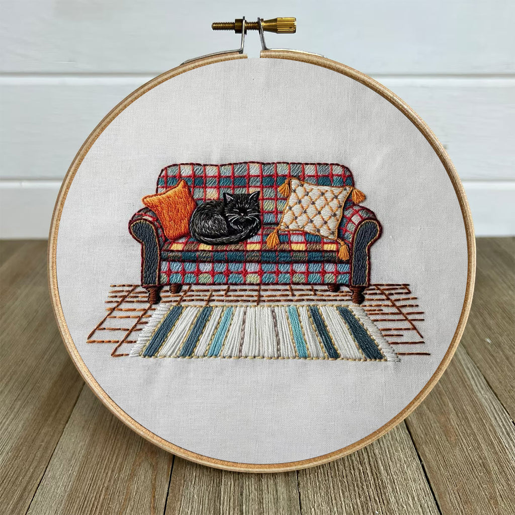 Rubbyoo Embroidery Kit-  Home Scene Cat  - image 4