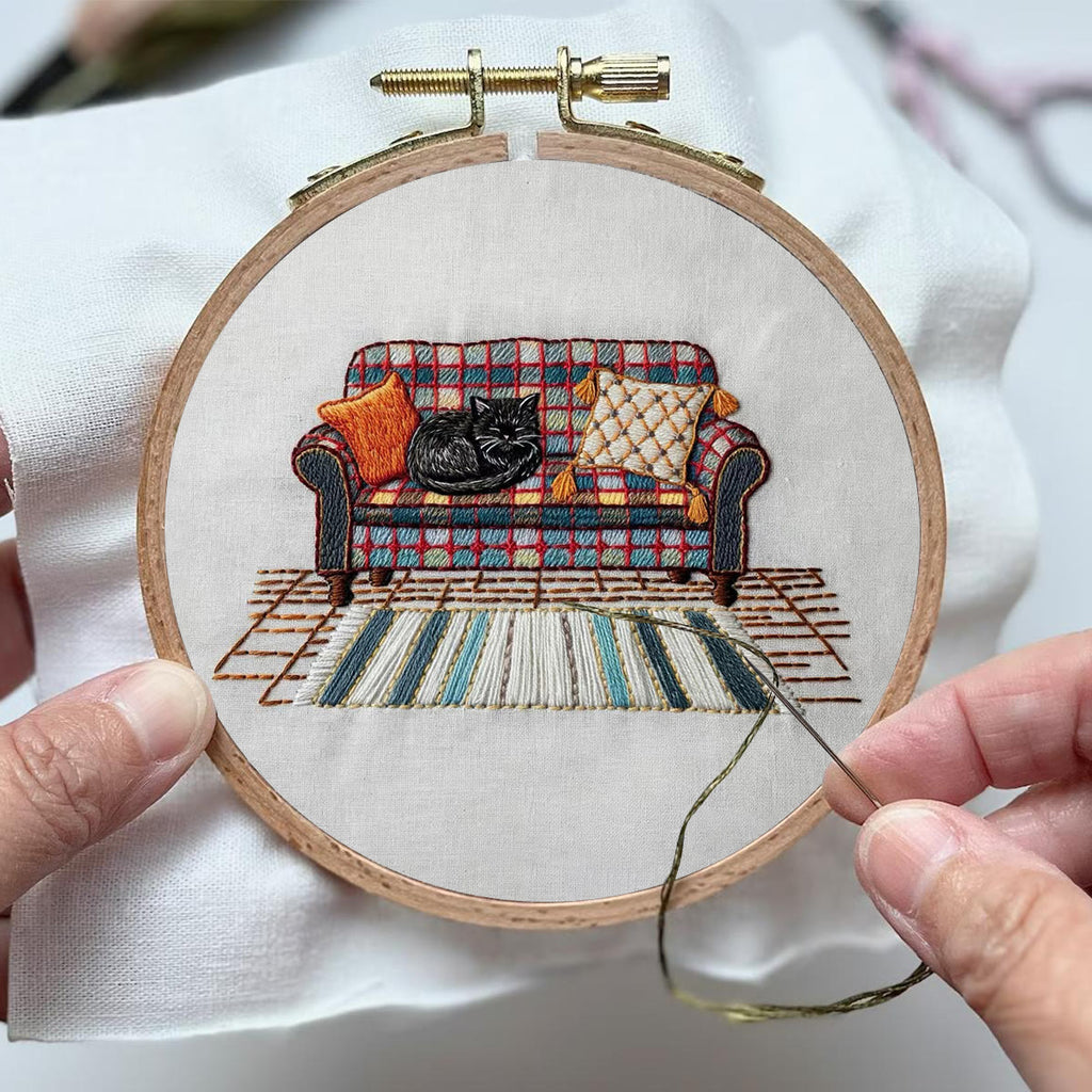 Rubbyoo Embroidery Kit-  Home Scene Cat  - image 3