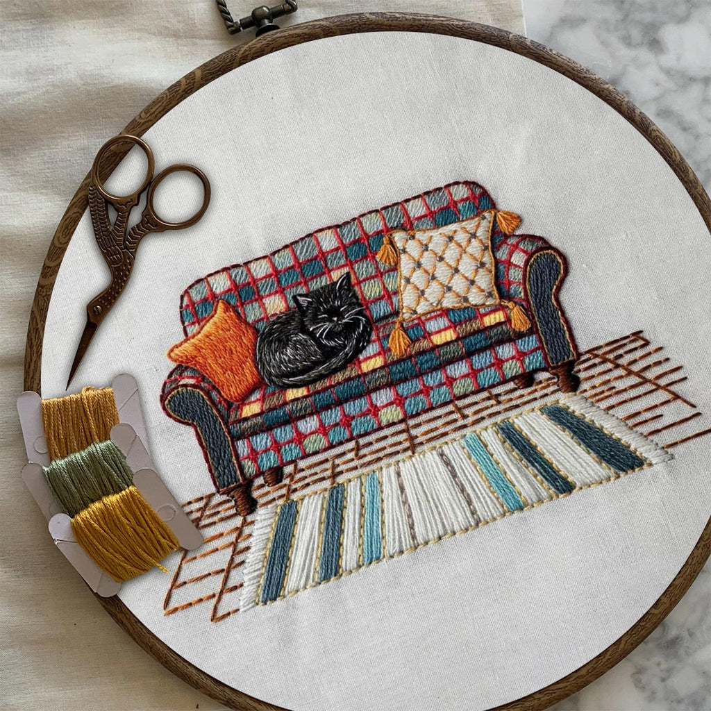 Rubbyoo Embroidery Kit-  Home Scene Cat  - image 7