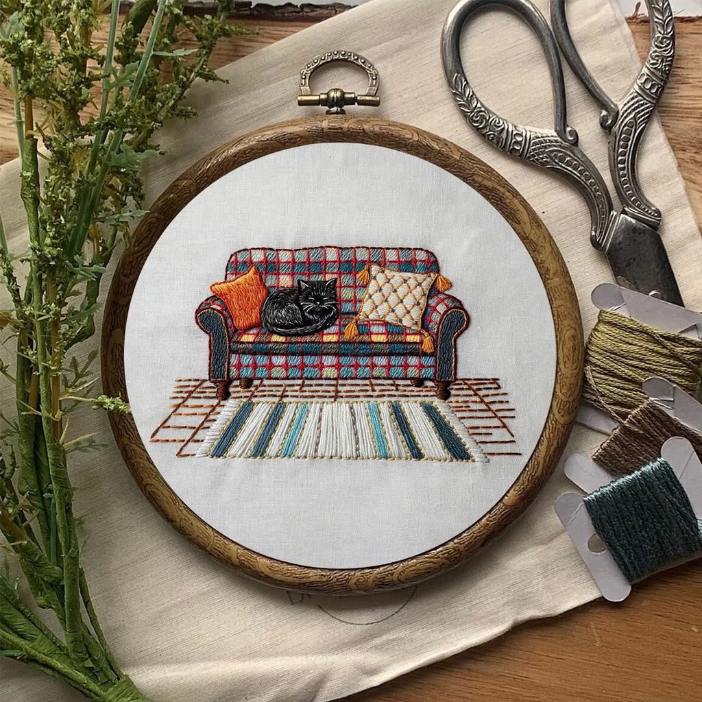 Rubbyoo Embroidery Kit-  Home Scene Cat  - image 6