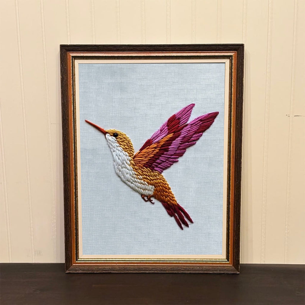 Rubbyoo Embroidery Kit-Flying Hummingbird - image 1