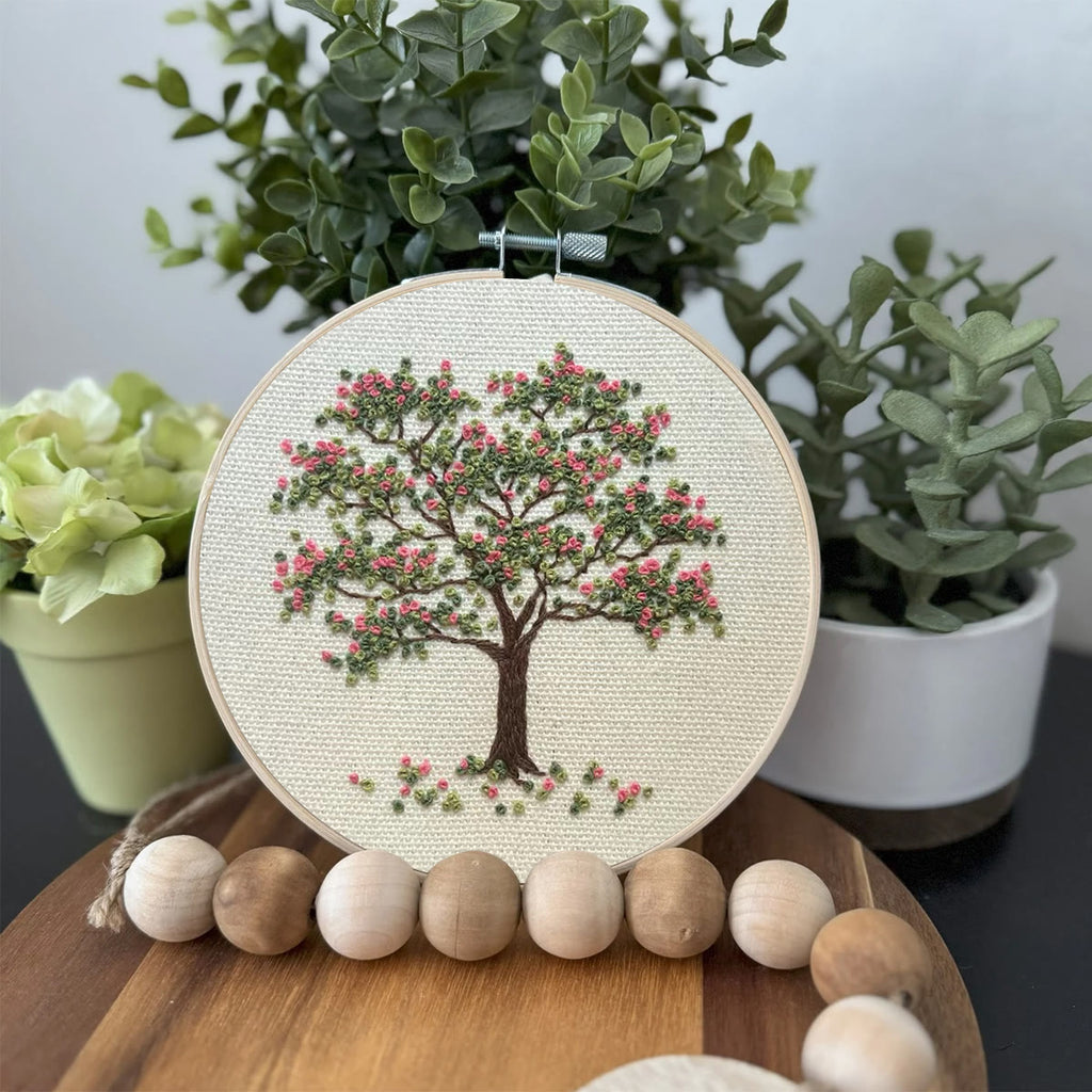 Rubbyoo Embroidery Kit-  Pink Flower Tree - image 2