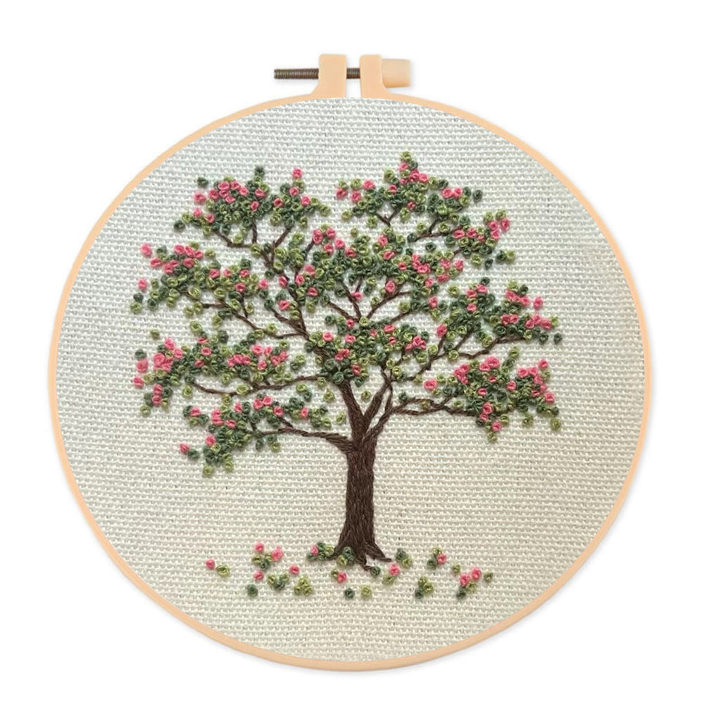 Rubbyoo Embroidery Kit-  Pink Flower Tree - image 0