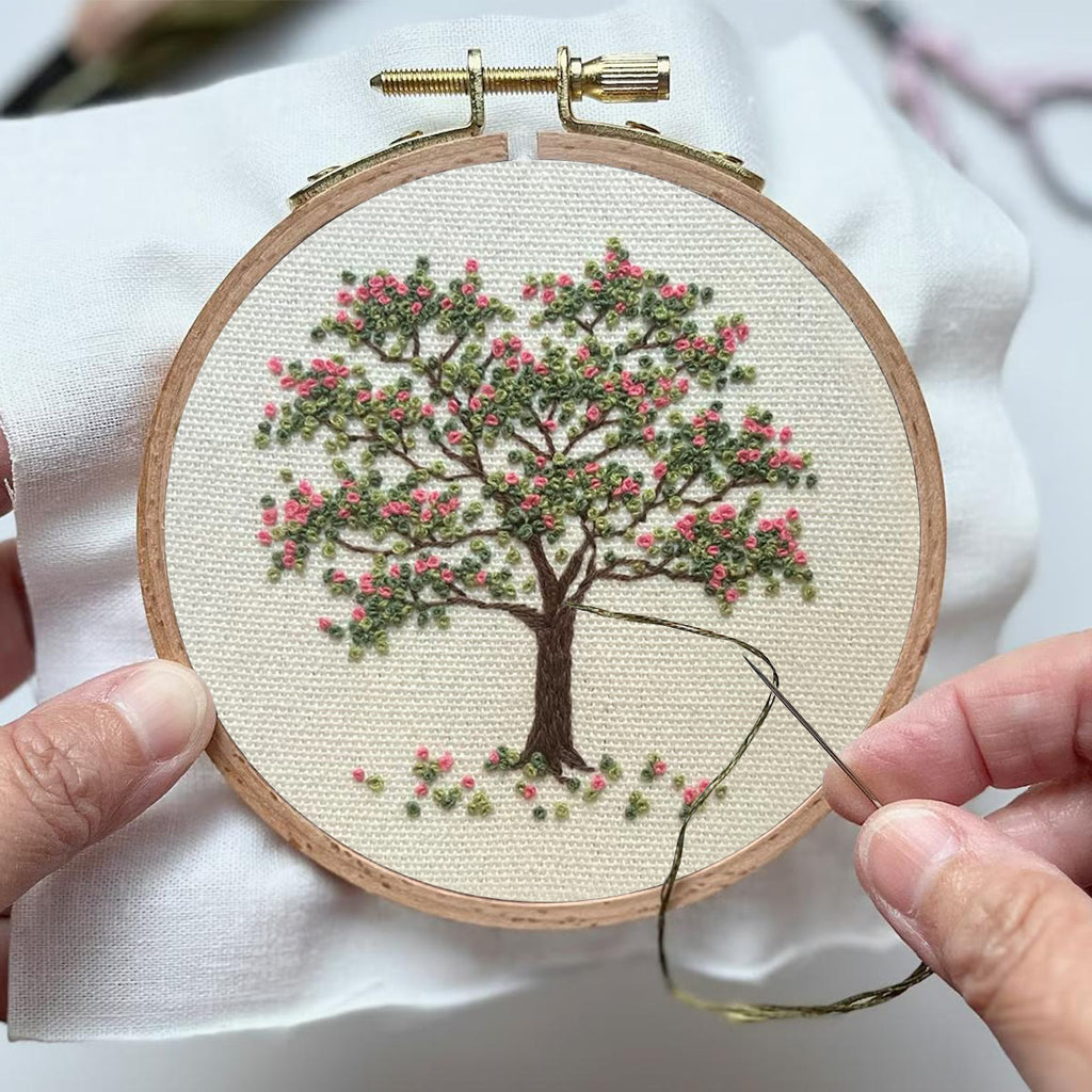 Rubbyoo Embroidery Kit-  Pink Flower Tree - image 3