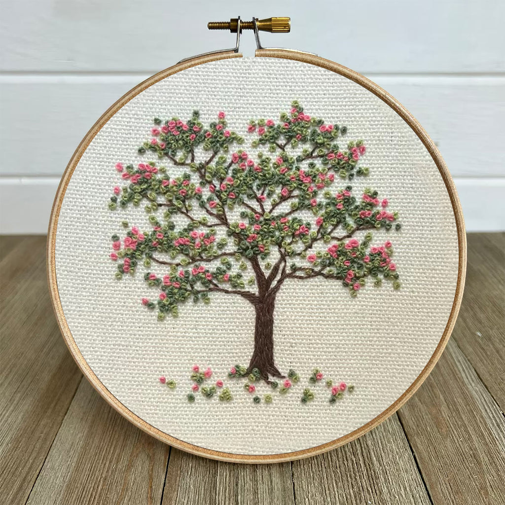 Rubbyoo Embroidery Kit-  Pink Flower Tree - image 4
