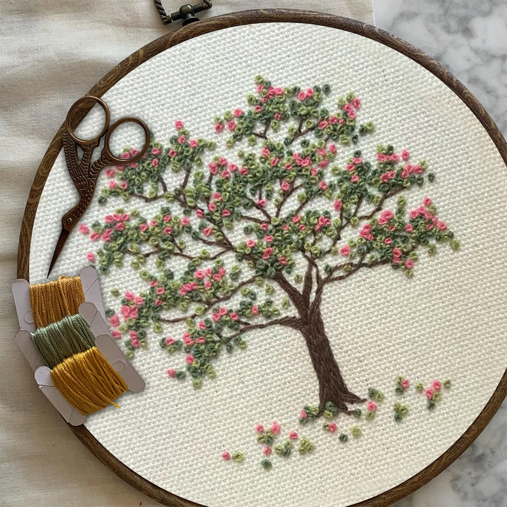 Rubbyoo Embroidery Kit-  Pink Flower Tree - image 6