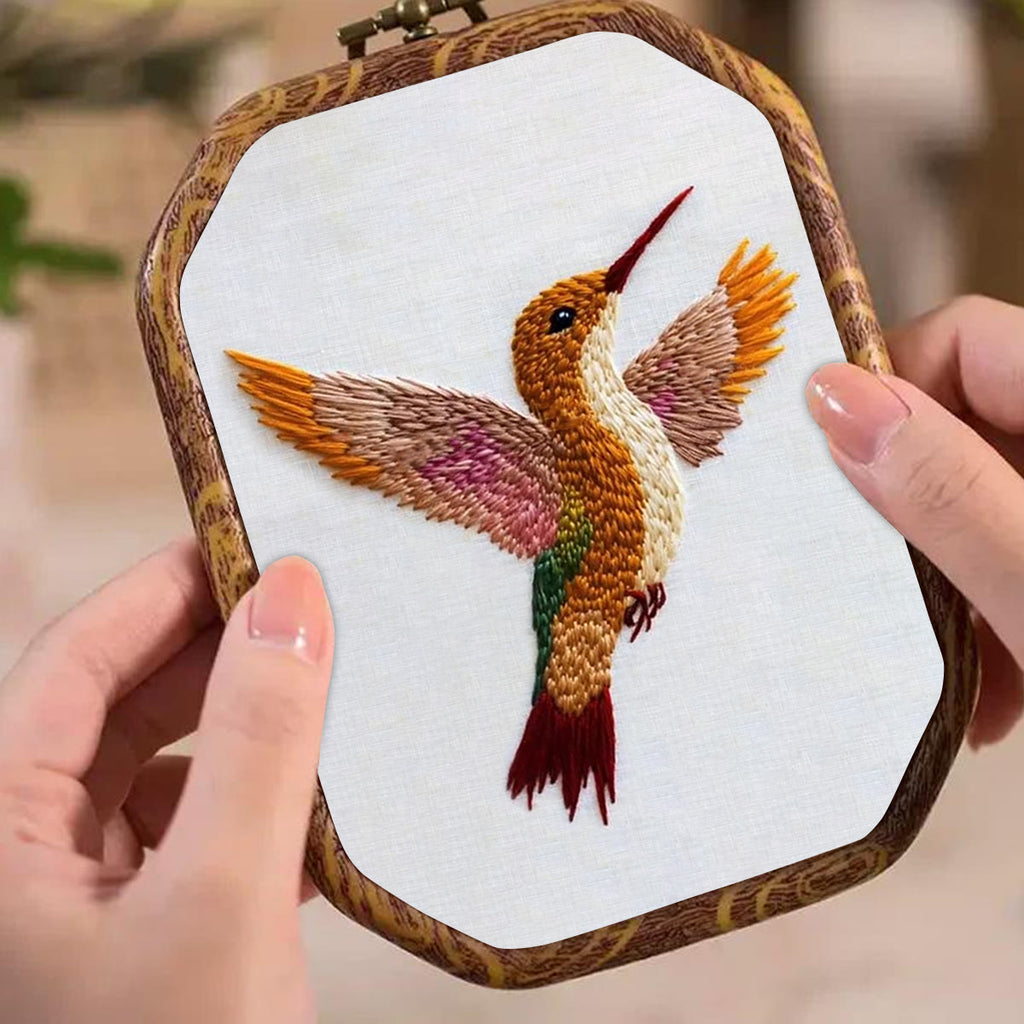Rubbyoo Embroidery Kit-Elegant Hummingbird - image 3