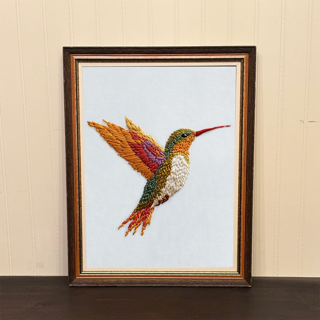 Rubbyoo Embroidery Kit-Vibrant Hummingbird2 - image 1