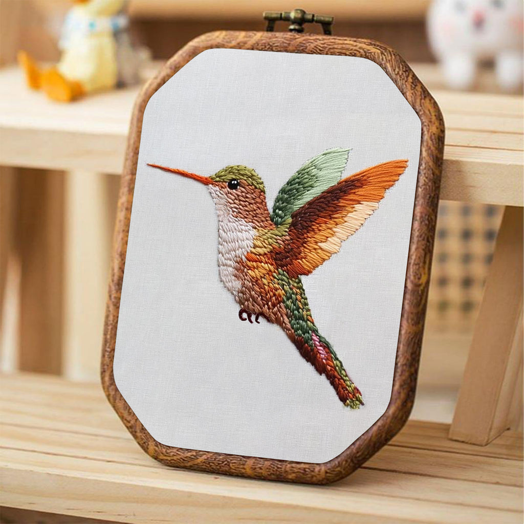 Rubbyoo Embroidery Kit-Vibrant Hummingbird - image 3