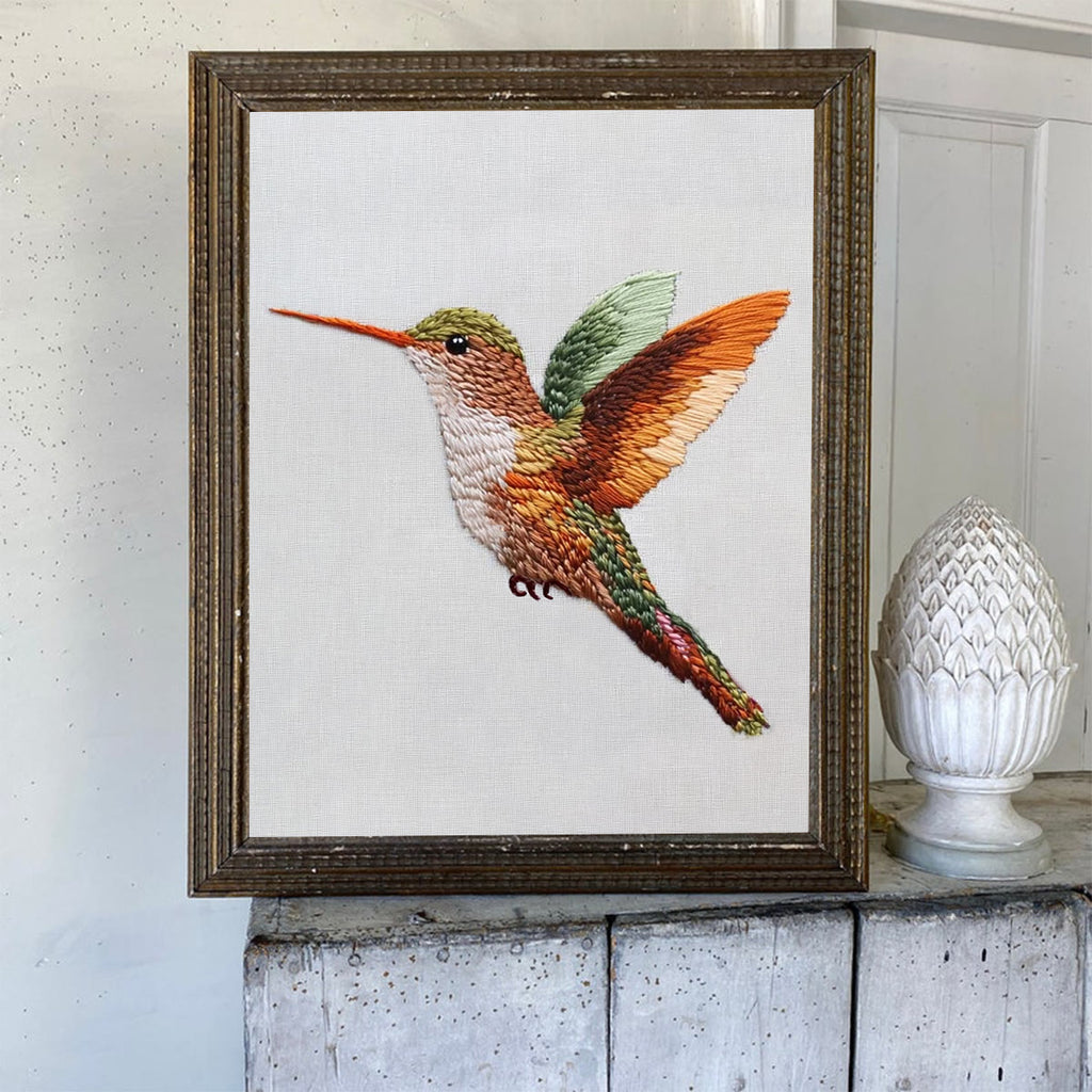 Rubbyoo Embroidery Kit-Vibrant Hummingbird - image 5