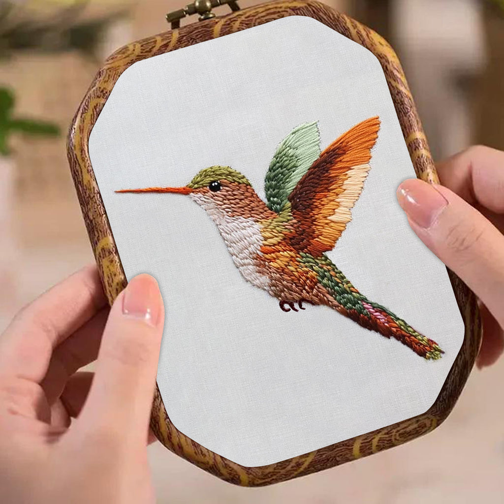 Rubbyoo Embroidery Kit-Vibrant Hummingbird - image 4