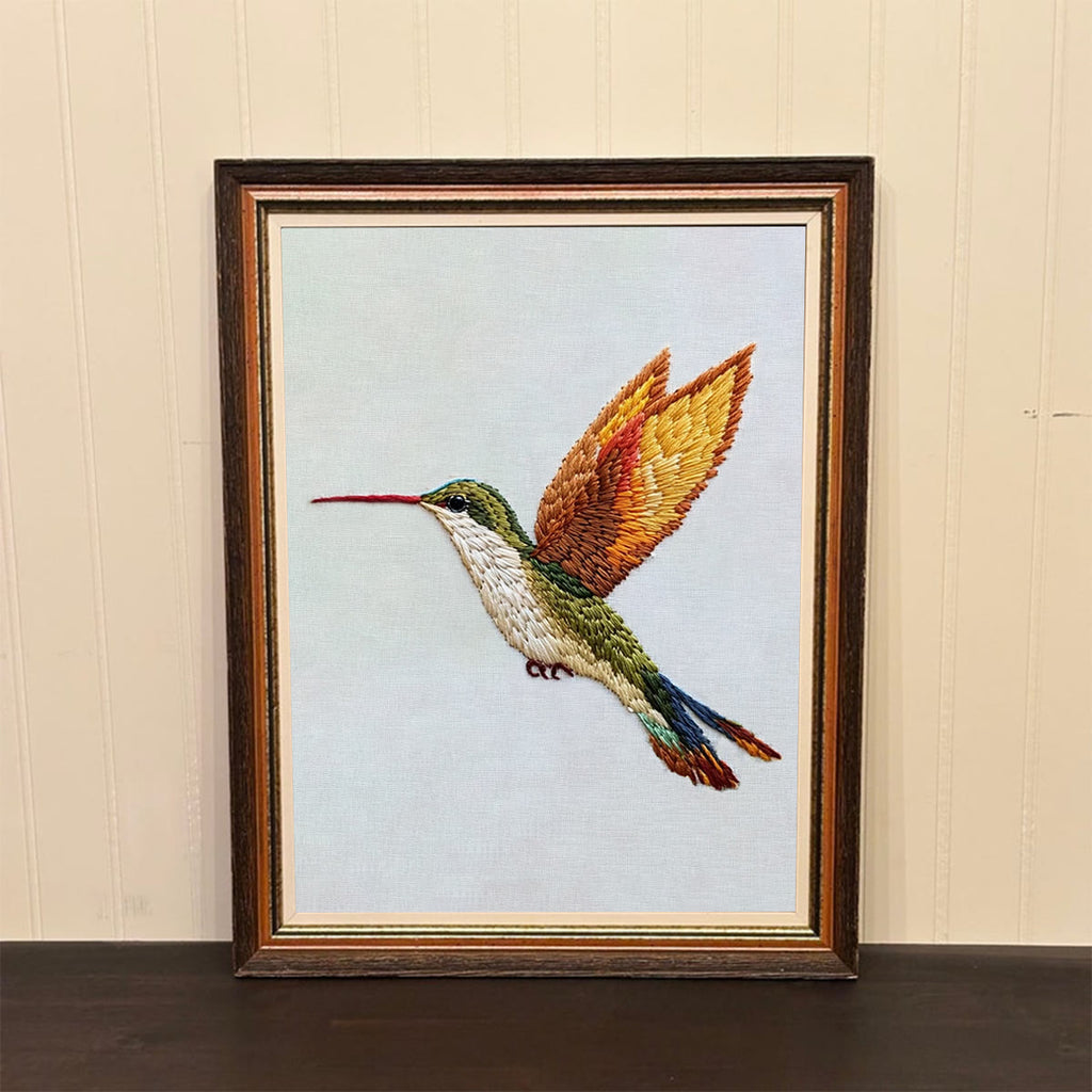 Rubbyoo Embroidery Kit-Flying Hummingbird2 - image 1