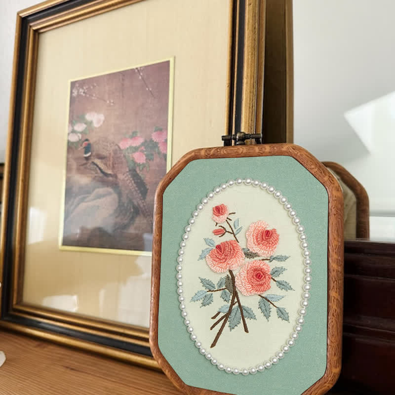 Rubbyoo Embroidery Kit- Pearl Flower Handmade Diy Kit - image 3