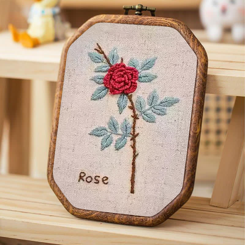 Rubbyoo Embroidery Kit- Rose Flower Needlecraft Kit - image 4