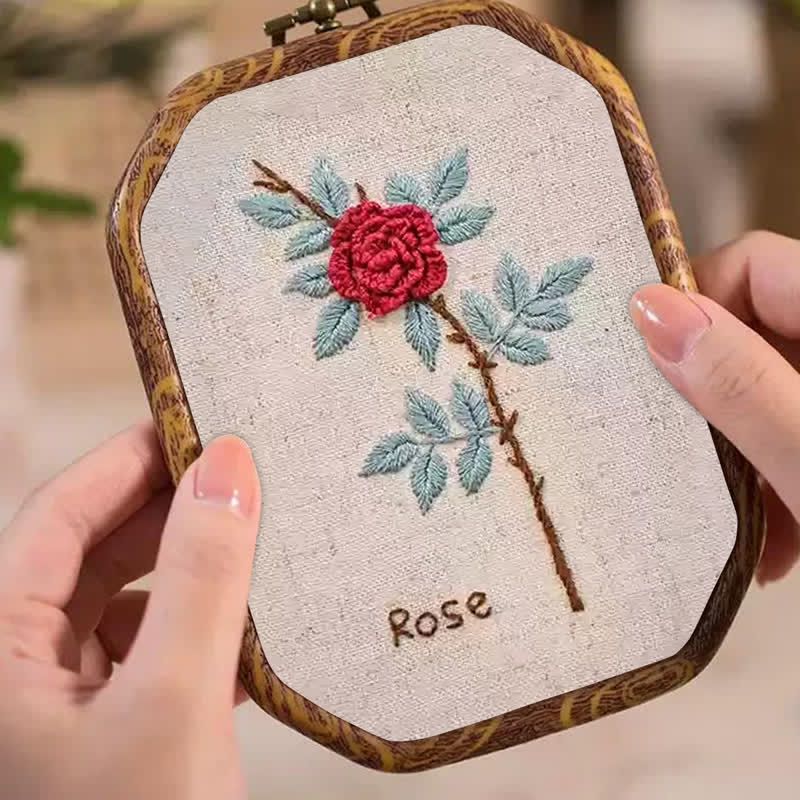 Rubbyoo Embroidery Kit- Rose Flower Needlecraft Kit - image 2