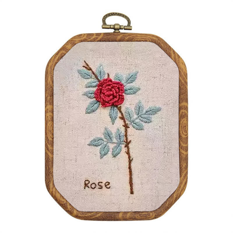 Rubbyoo Embroidery Kit- Rose Flower Needlecraft Kit - image 0