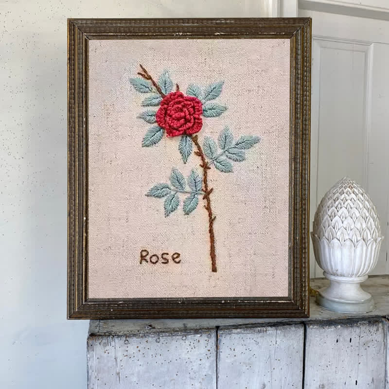 Rubbyoo Embroidery Kit- Rose Flower Needlecraft Kit - image 5