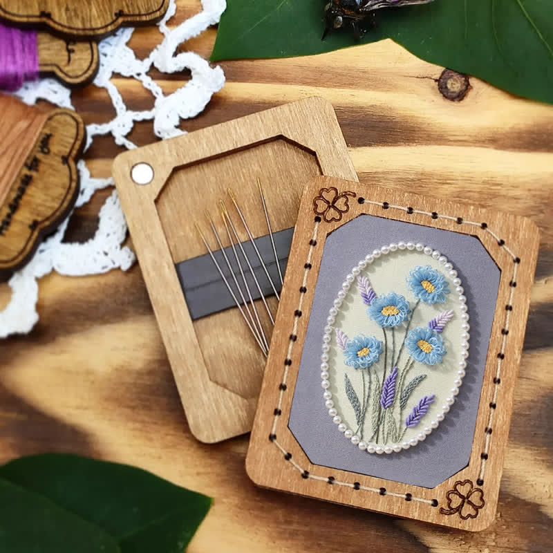 Rubbyoo Embroidery Kit- Pearl Flower Craft Kit Decorative Arts - image 7