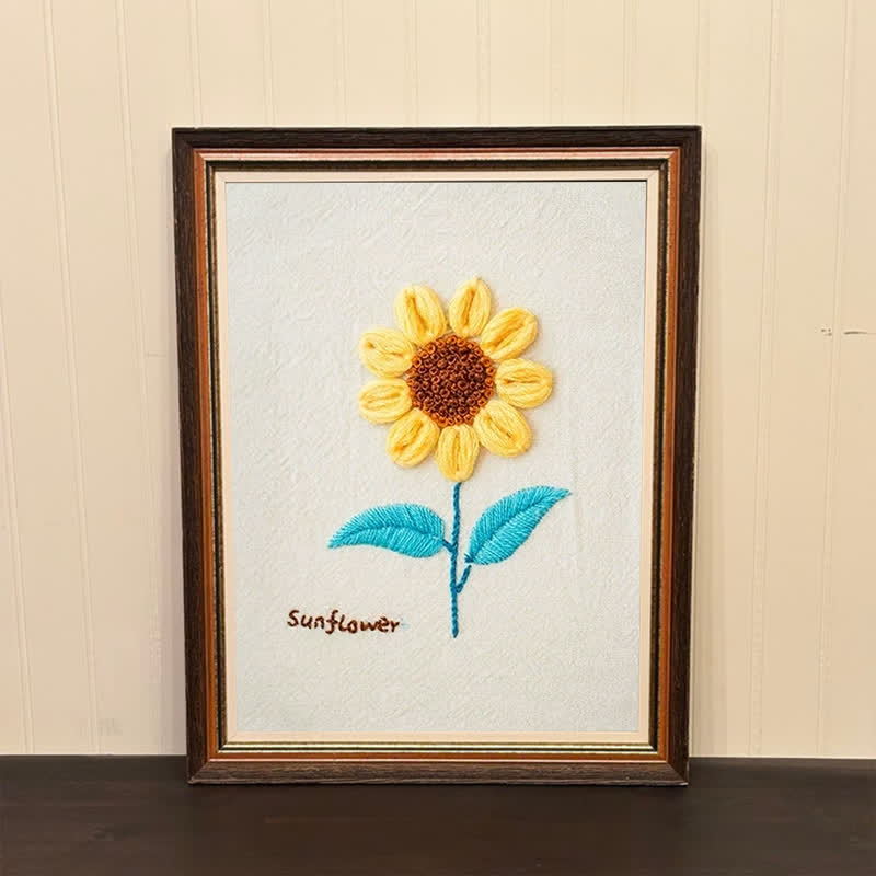 Rubbyoo Embroidery Kit- Sunflower Hand Knitting - image 1
