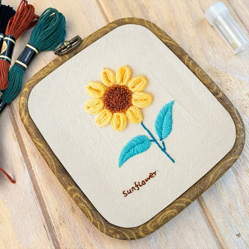 Rubbyoo Embroidery Kit- Sunflower Hand Knitting - image 9