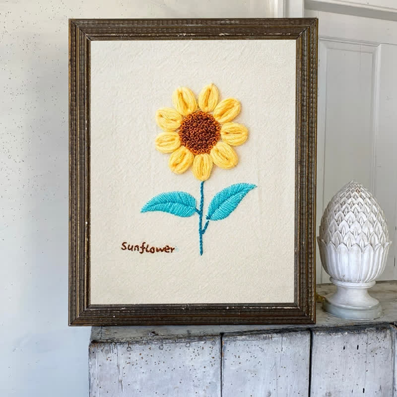 Rubbyoo Embroidery Kit- Sunflower Hand Knitting - image 5