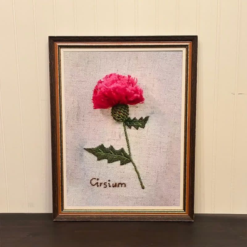 Rubbyoo Embroidery Kit- 3d Cirsium Craft Kit - image 1