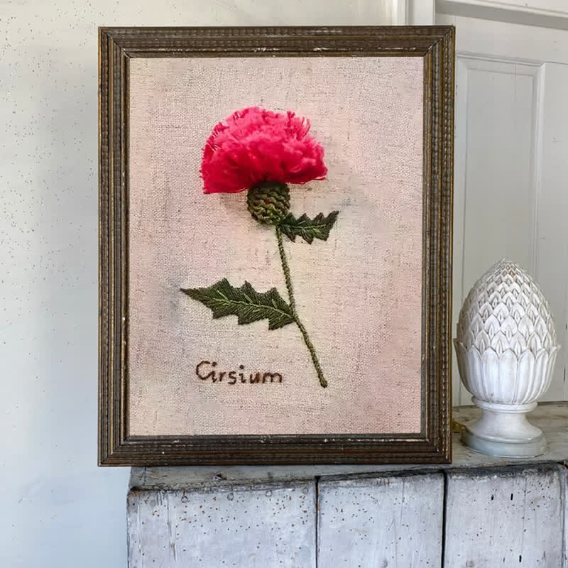 Rubbyoo Embroidery Kit- 3d Cirsium Craft Kit - image 6