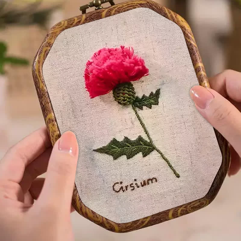 Rubbyoo Embroidery Kit- 3d Cirsium Craft Kit - image 4