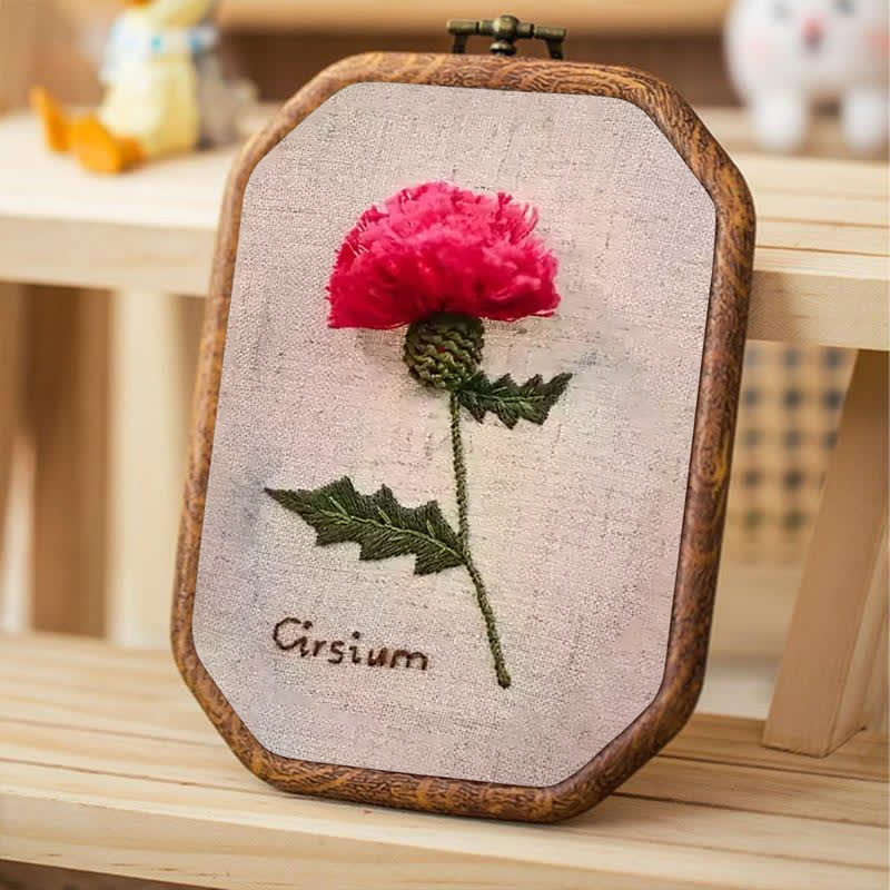 Rubbyoo Embroidery Kit- 3d Cirsium Craft Kit - image 5