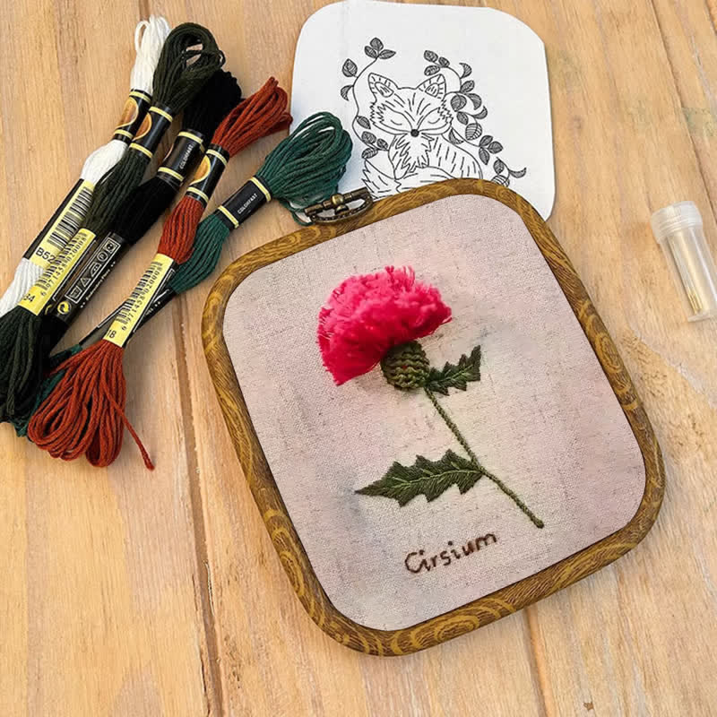 Rubbyoo Embroidery Kit- 3d Cirsium Craft Kit - image 8